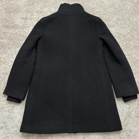 J.Crew Women's Italian Stadium-Cloth Coat by Nello Gori Black Size 2 Petite - Picture 8 of 8